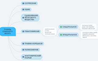 Ушиб спинного мозга (Контузия спинного мозга)