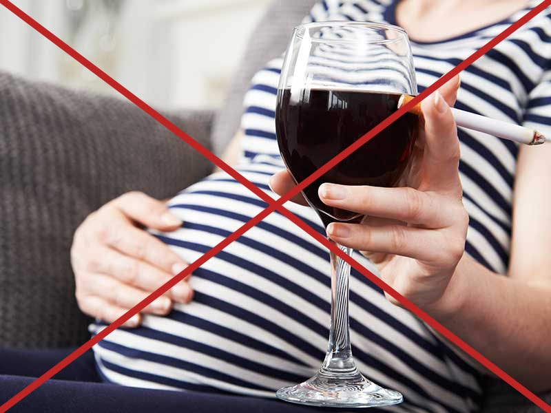 Отказ от курения и алкоголя при беременности