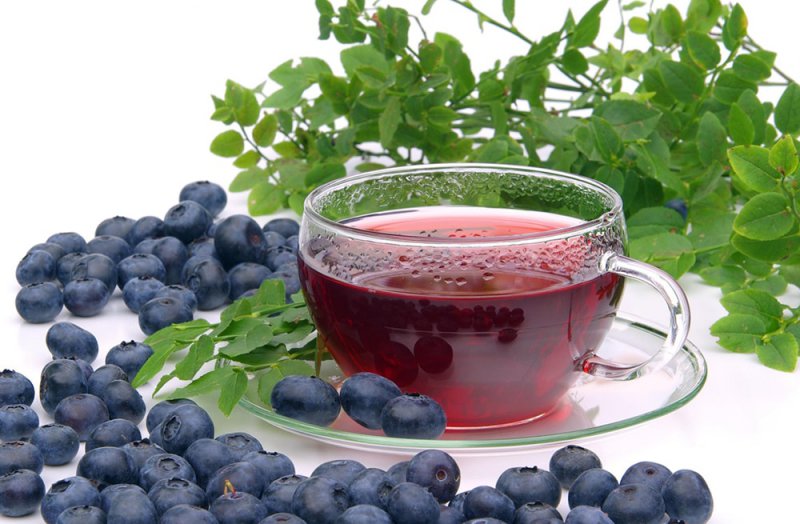 Чай из плодов черники