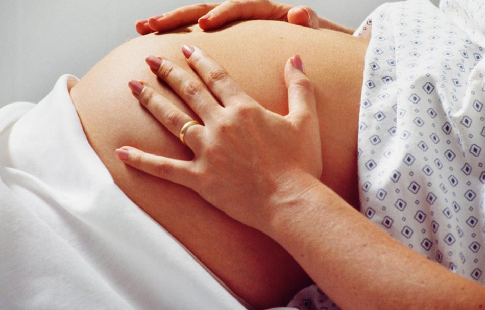 Живот при беременности