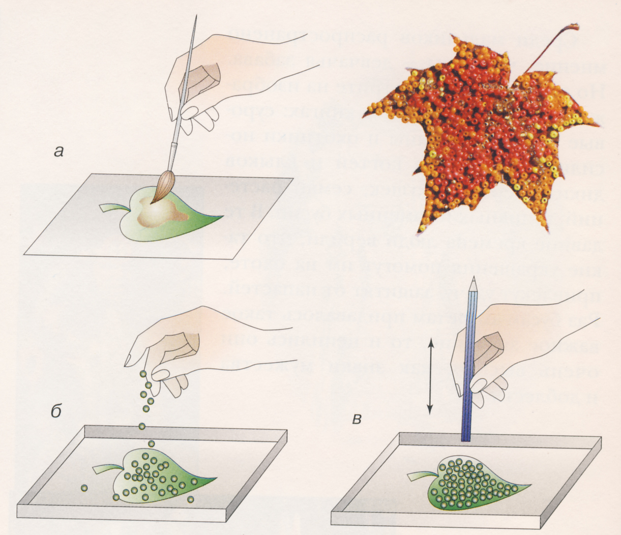 Коллаж из листьев