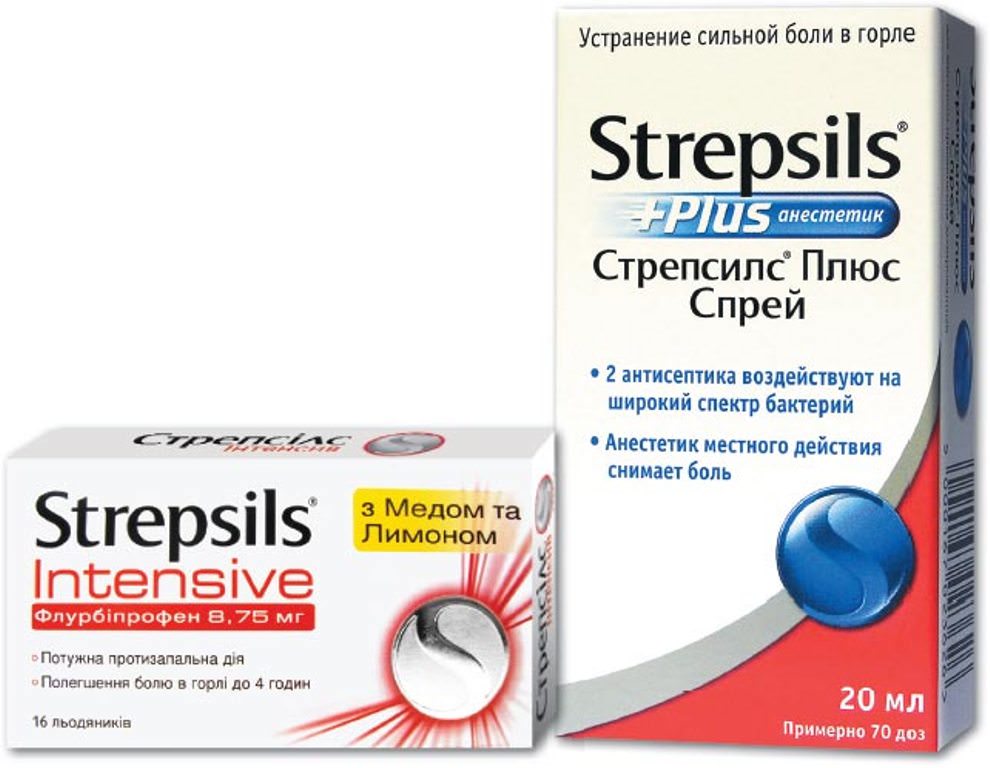 Стрепсилс спрей